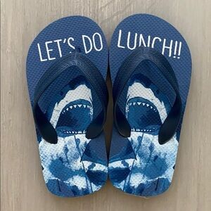 NWOT Children’s Place Shark Flip Flops